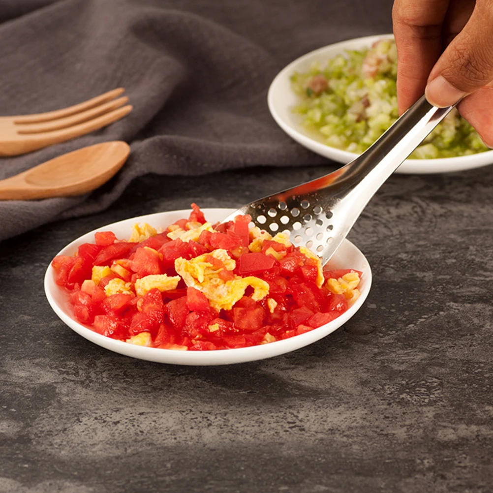 

6pcs Stainless Steel Slotted Spoon Caviar Spherification Tool Ergonomic Design Water Filtering Serving Spoon for Food Handling