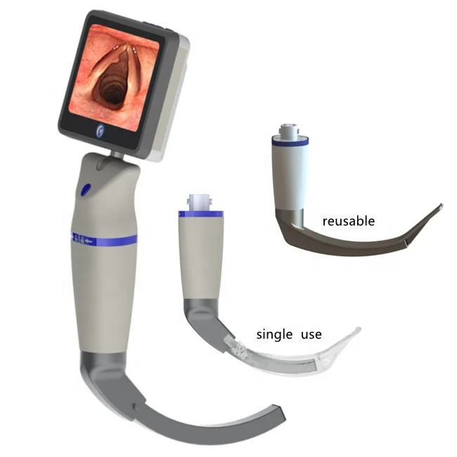 

GSVL-123 Portable Mac And Miller blade Imported Intubation Video Laryngoscope with Videolaringoscopio