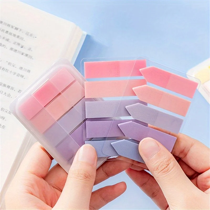 125 Sheets Sticky Notes Index Flags Candy Color Memo Pad Tab Strip Key Points Label Notepad Bookmark Posted It Sticky Notes