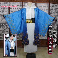 COS-KiKi Anime Vtuber Luxiem Nijisanji Ike Eveland 2022 New Year Kimono Cosplay Costume Game Suit Halloween Party Outfit