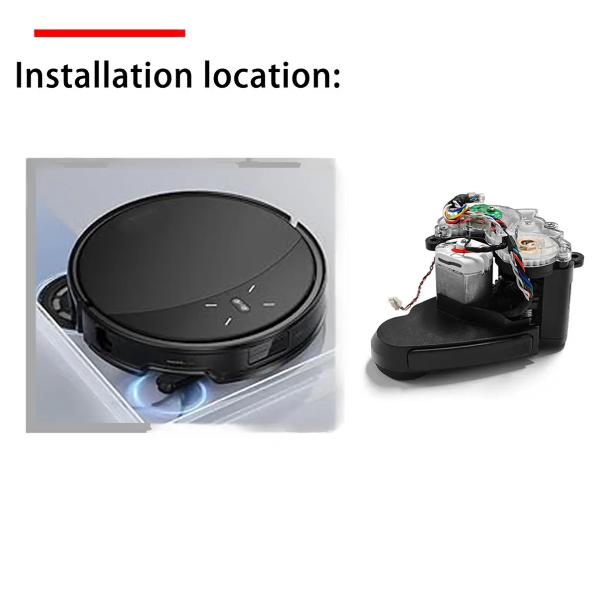 

Модуль двигателя боковой щетки ABZD для робота-пылесоса Roborock G20S Ultra / Roborock Saros 10R, запчасти, двигатель боковой щетки для робота-пылесоса