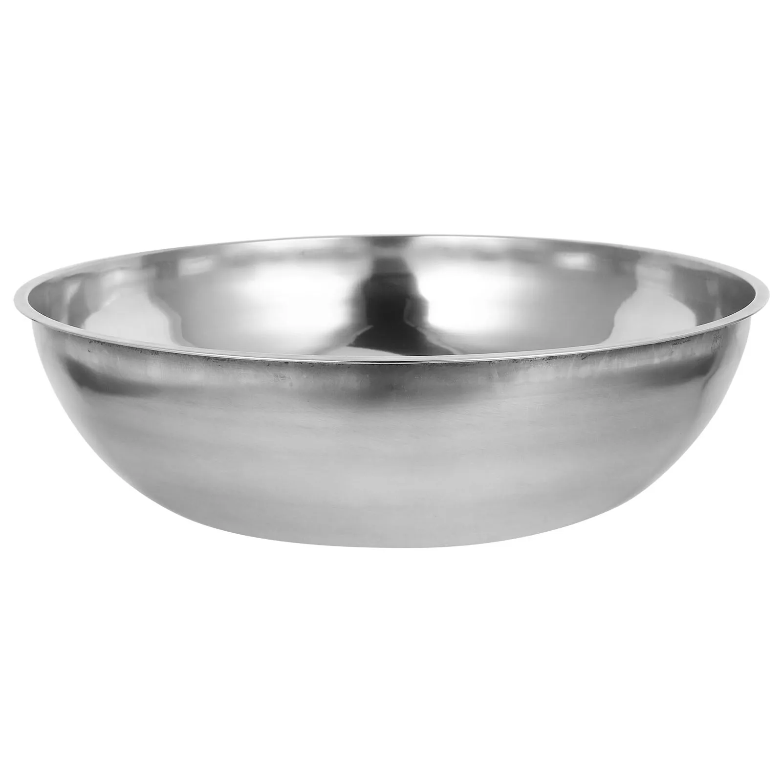 حوض سميك من الفولاذ المقاوم للصدأ وعاء مطبخ متعدد الأغراض للخبز والطبخ وإعداد عجينة السلطة 124 وعاء سلطة من الفولاذ المقاوم للصدأ