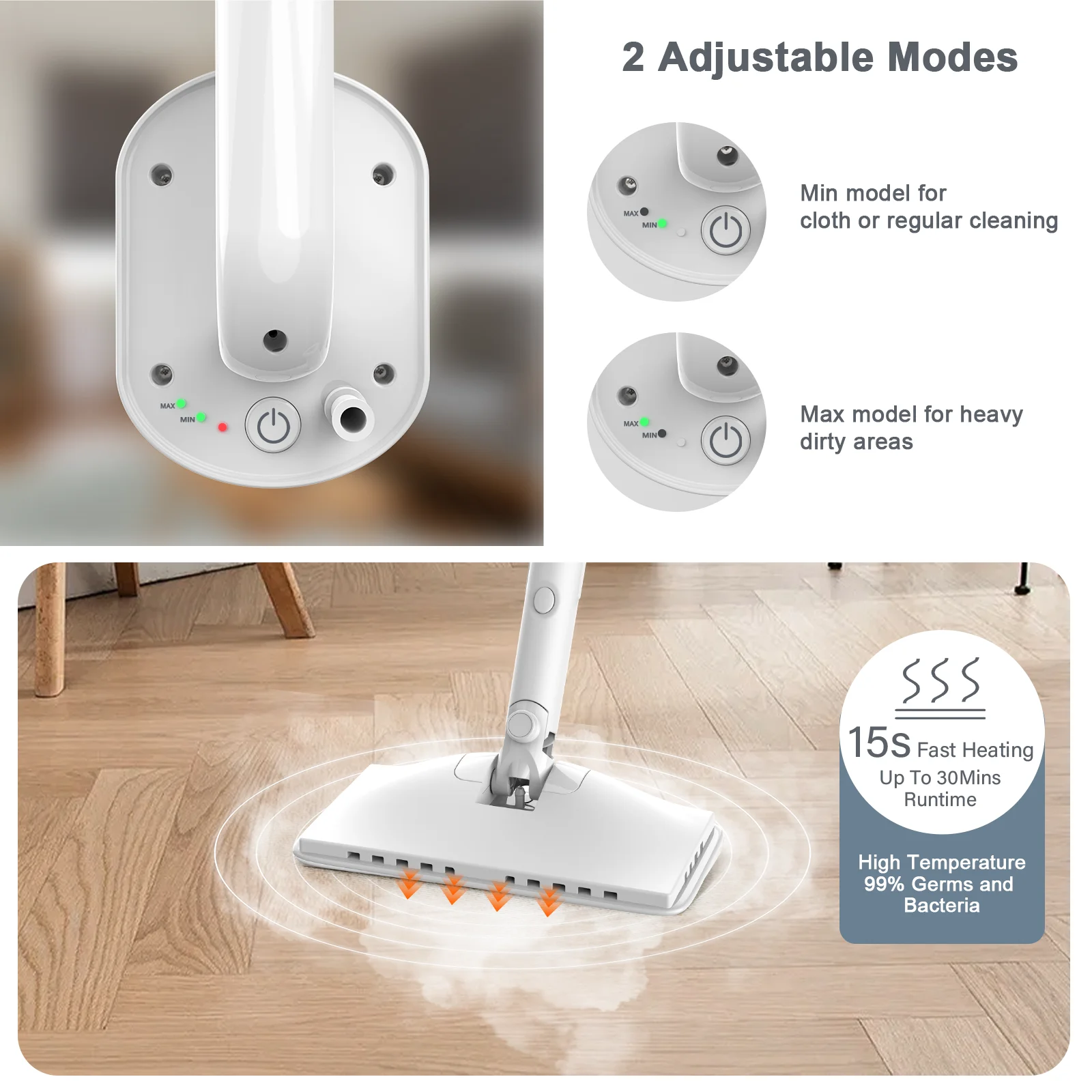 Smart Cordless Vacuum Cleaner Handheld Wiper Washer Powerful Suction Stick Mopping Cordless Vacuum Cleaner