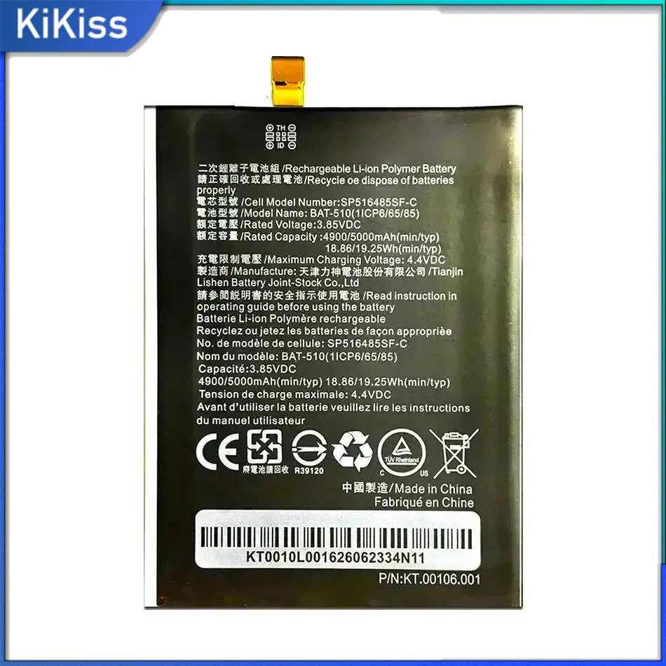 

Long-Lasting For Acer Liquid Metal MT S120 P N Bat-510 1ICP5 42 61 BT.0010S.001 Bat 510 5000Mah Mobile Phone Battery