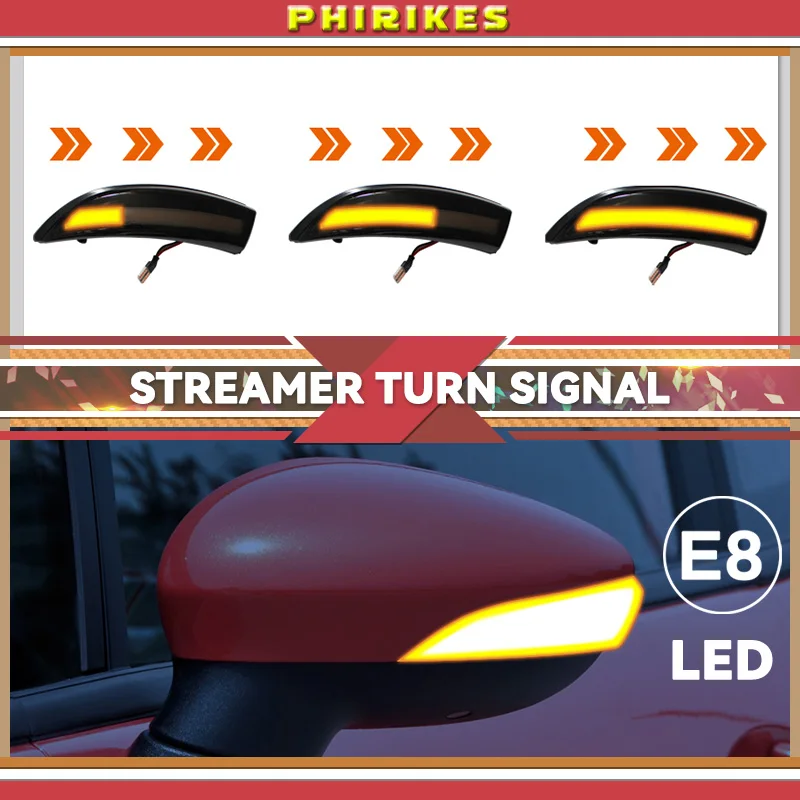 

Динамический указатель поворота для Ford Fiesta Mk7 2008-2017, для Ford B-Max 2012-2017