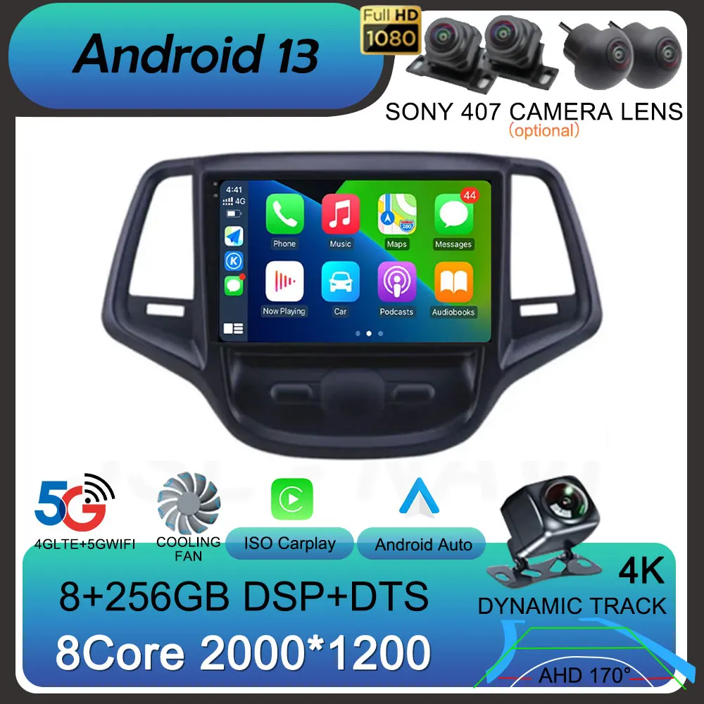 

Android 13 Carplay Auto For Changan Eado XT Plus Car Radio Audio Navigation GPS Multimedia Video Player Stereo 4G DSP 2din DVD