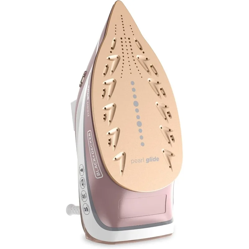 Pearl Iron, 50% Smoother Gliding with Pearl-Infused Ceramic Soleplate, Powerful Steam, 8 Foot Cord, Vertical Steam Function