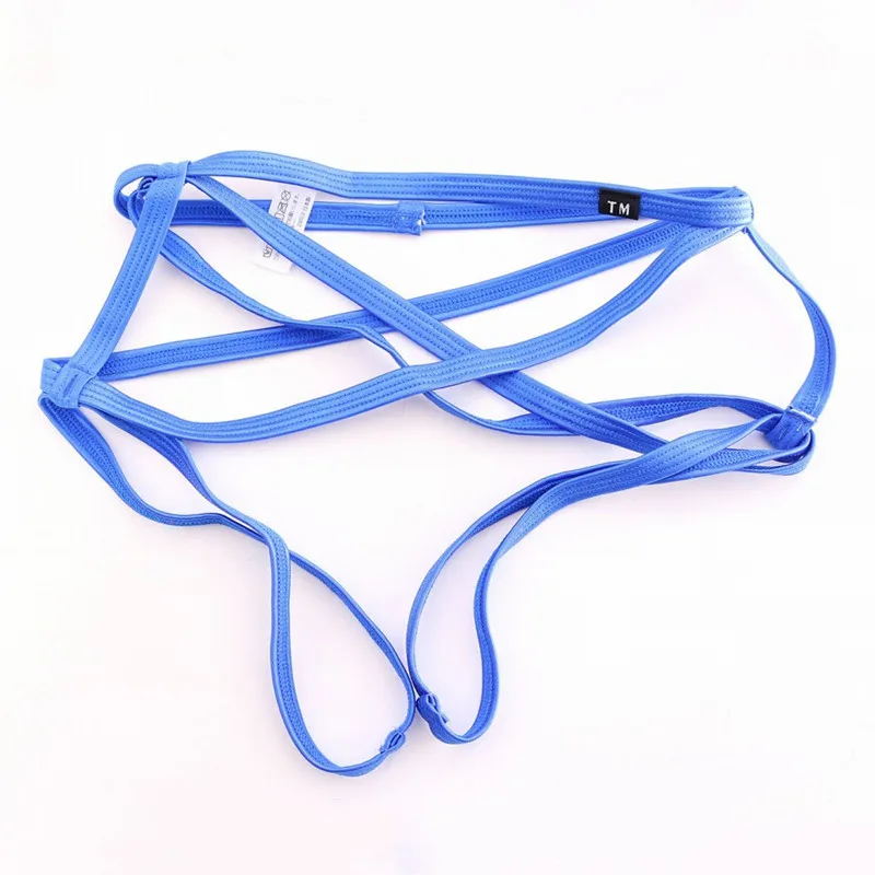 Men Transparent Harness Thong Single Strap Bondage Look High Elastic Sexy Unique Male Inner Panties