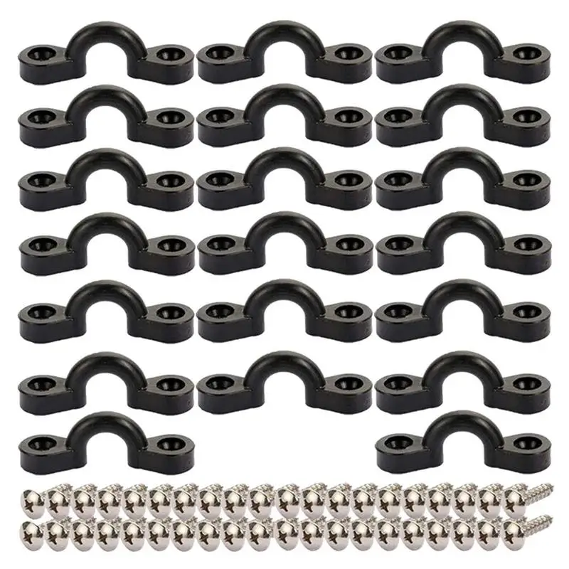 Kayak Deck Rigging Kit C-Shaped Buckle Kayak Eyelets Kayak Hardware Replacement Tie Down Pad Eye Kayak Equipment Installation