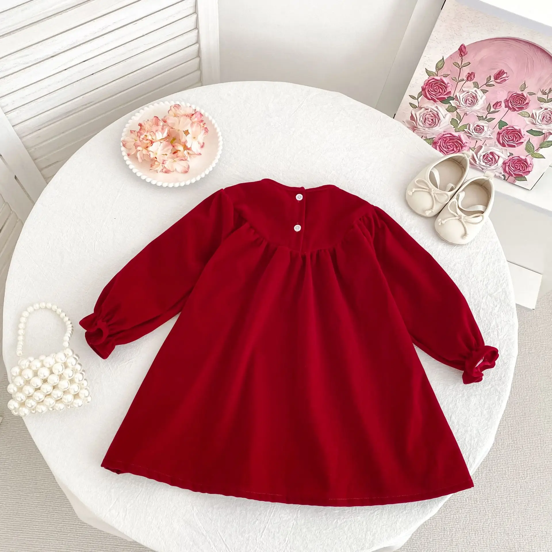 Weihnachten Schwestern Mädchen Prinzessin Kleid Neujahr Party Kleidung Baumwolle Spleißen Kinder Party Kleid Baby Bodys Schwestern Kleidung – Detail 24