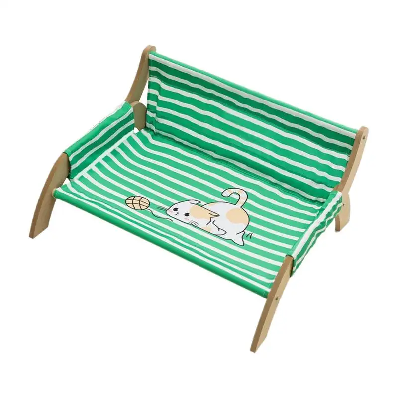 

Pet Chair Kitten Hammock For Resting Breathable Stripe Kitten Hammock For Soothing Rest Multi Cats Households Indoor Living Room