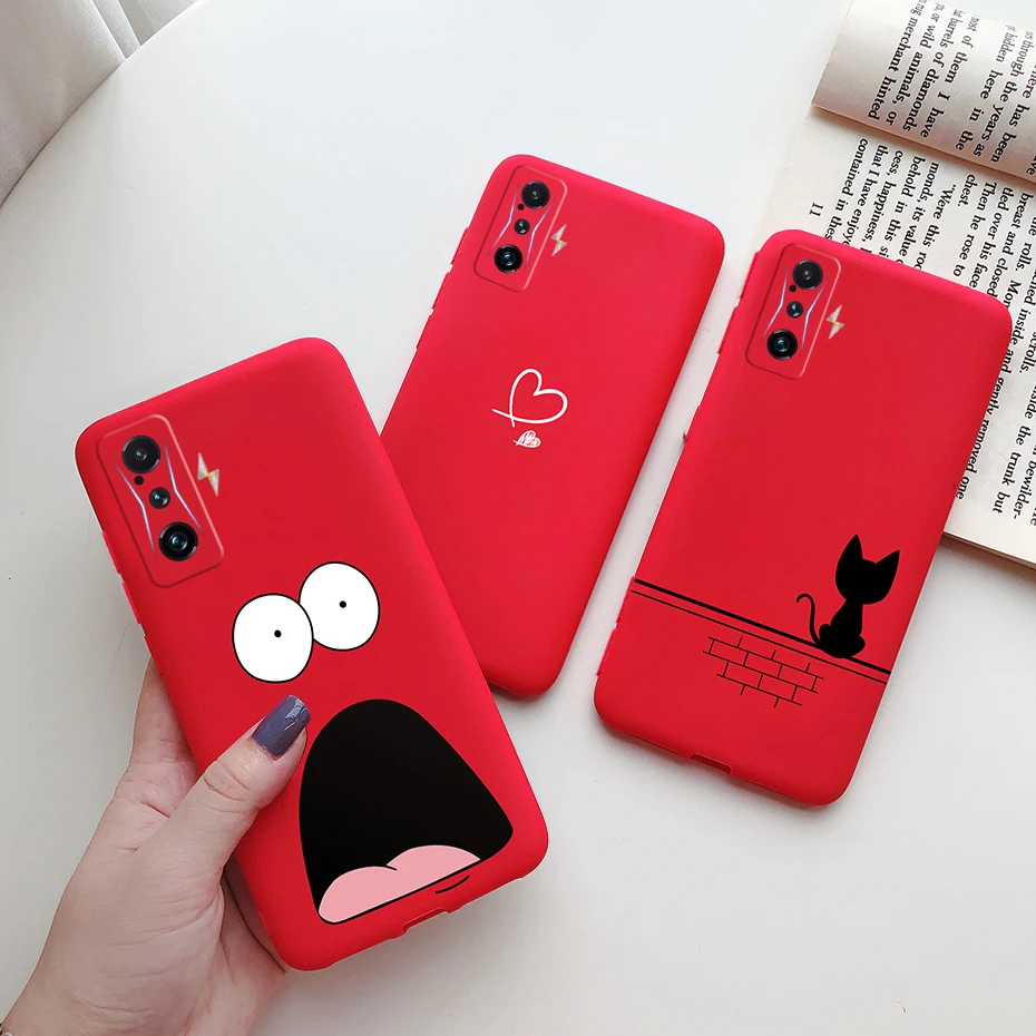 For POCO F4 GT Case Cute Painted Soft Silicone TPU Back Cover For Xiaomi POCO F4 GT F3 GT Redmi K50 K40 Gaming Phone Case Funda