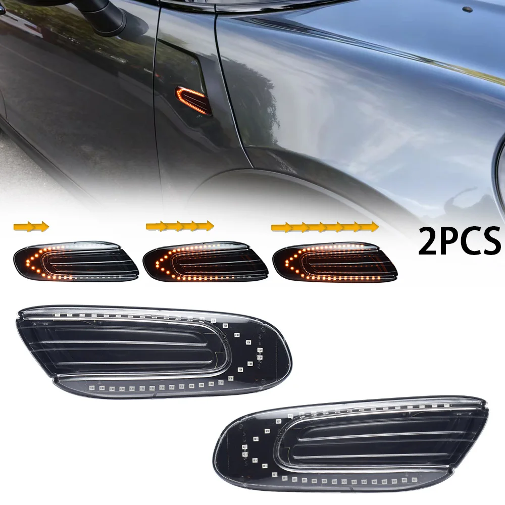 

Led Dynamic Side Marker Sequential Blinker Lamp Turn Signal Indicator Repeater Light For BMW Mini Cooper F55 F56 F57 2014 2015