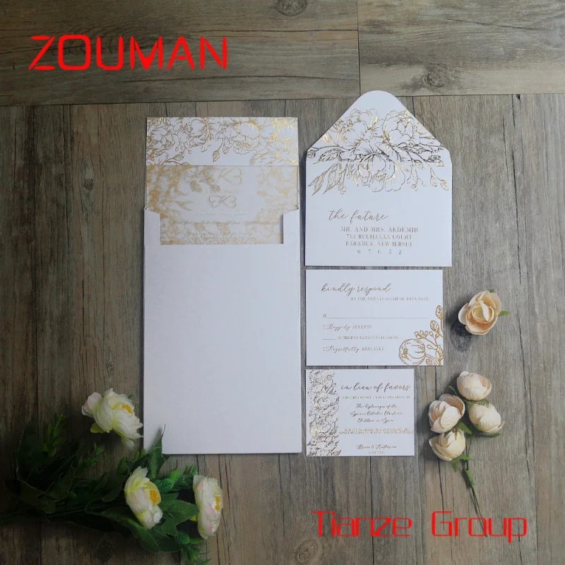 Custom , Custom Printable Frosted Lucite Acrylic Wedding Invitation Suites