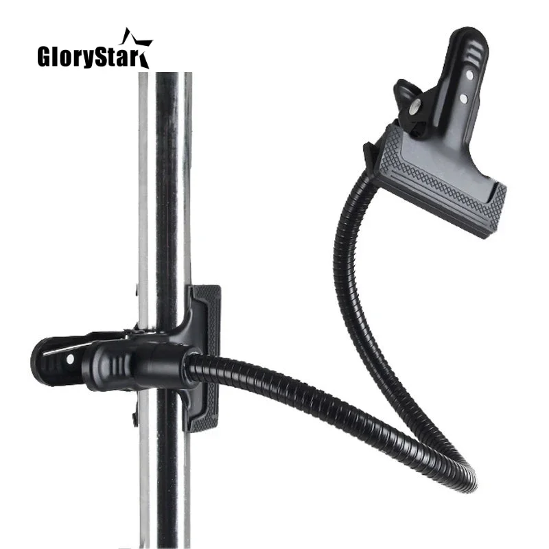 GloryStar พื้นหลังผู้ถือ C CLAMP คลิปกล้องอุปกรณ์เสริมสําหรับสตูดิโอถ่ายภาพขาตั้ง Flex ARM Reflector Photo Camara Fotografica