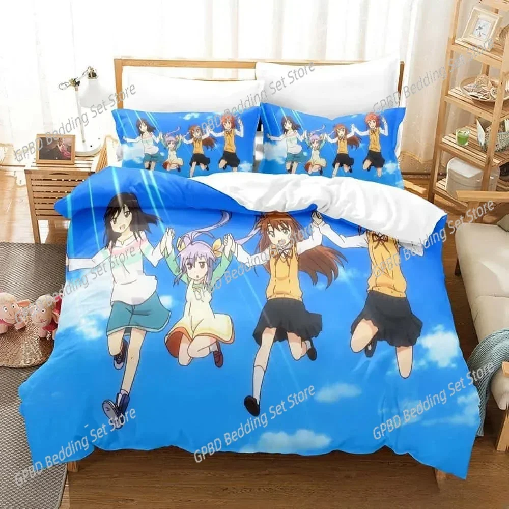 

3D Print Anime Non non biyori Bedding Set Single Twin Double Queen King Cal King Size Bed Linen Set
