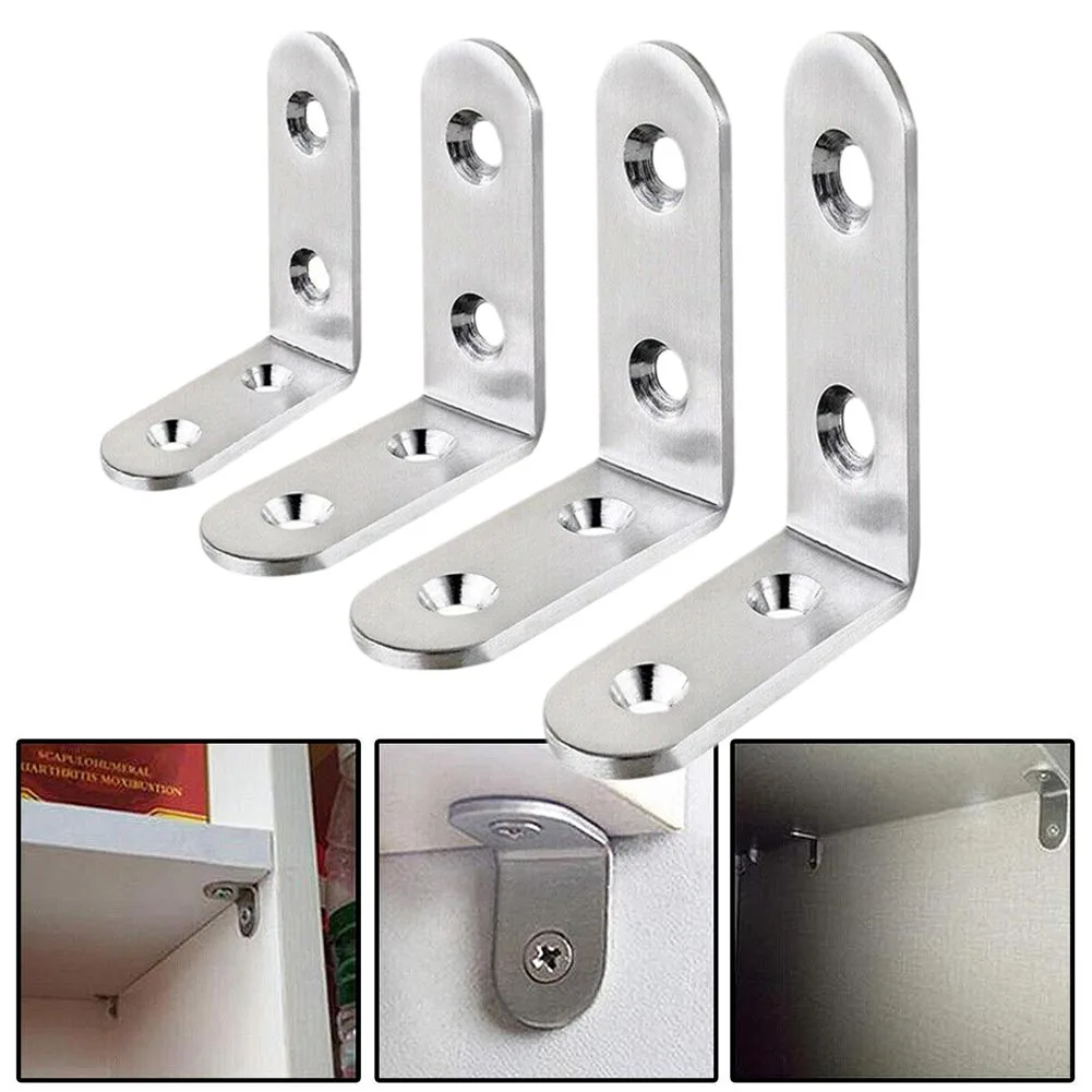 Hot Sale Practical Replaceable Furniture ​Corner Brackets Corner Code 10 Pcs Stainless Steel Convenient To Use