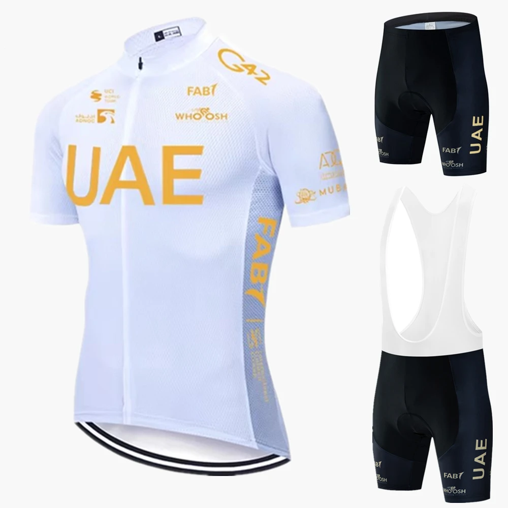 

UAE Summer Cycling Jersey Set Man's Short Sleeve Cycling Clothing MTB Bike Uniform Maillot Ropa Ciclismo Summer Bicycle Wear