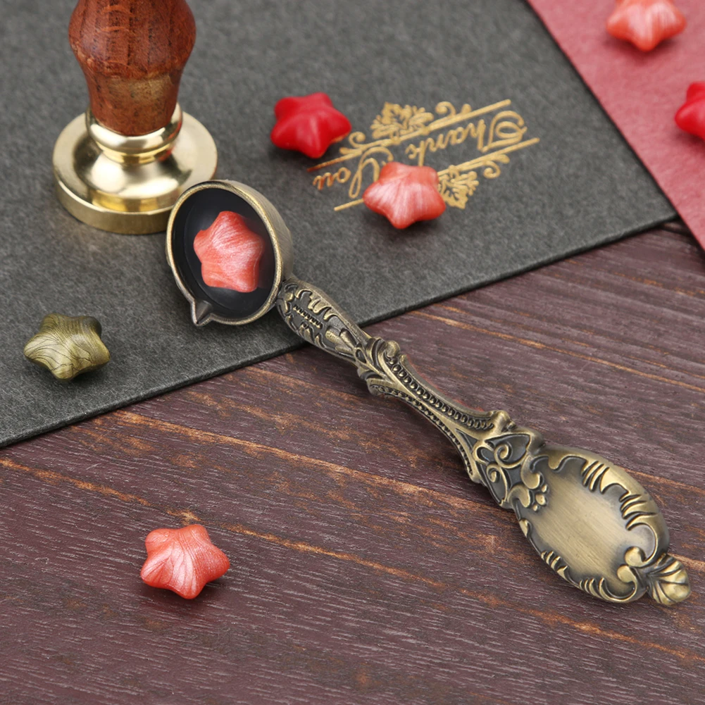 

D5 Copper Fire Paint Sealing Wax Spoon Melting Firing Stamp Metal Tools Fire Lacquer Seal Fire Lacquer Spoon Melting Wax Seal