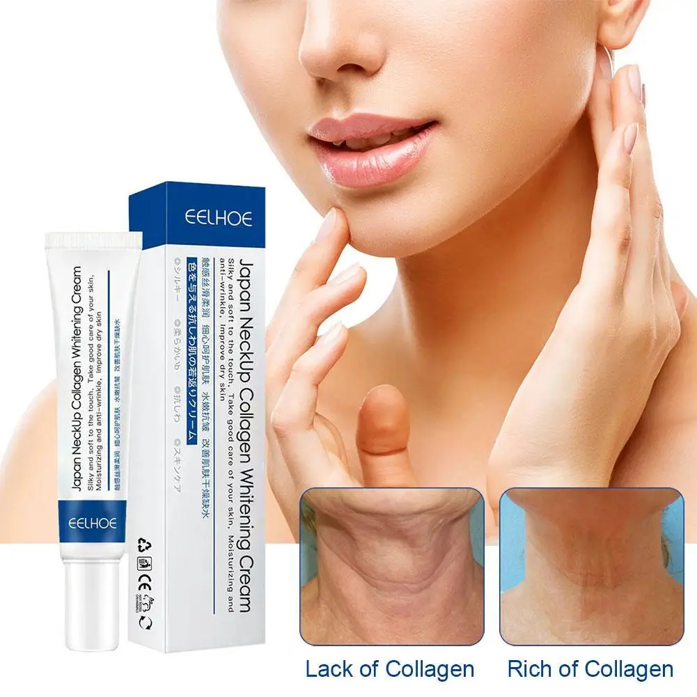 

20g Collagen Neck Cream Anti-aging Whitening Moisturizing Tightening Lifting for Neck Double Chin Reducer Fine Lines Skin Care