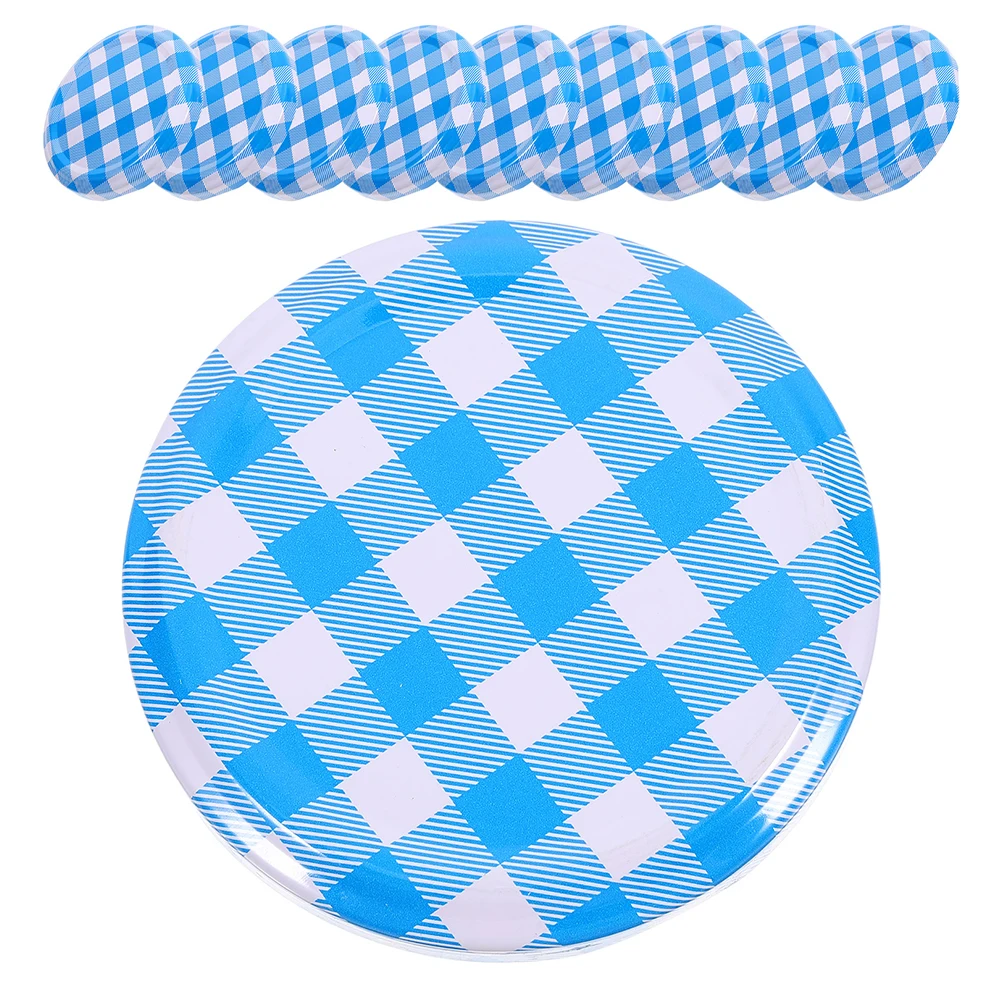 

50 pcs Glass Bottle Lids Regular Mouth Tinplate Covers For Canning Jars Airtight Sealing Lids Reusable Jar Caps Leakproof