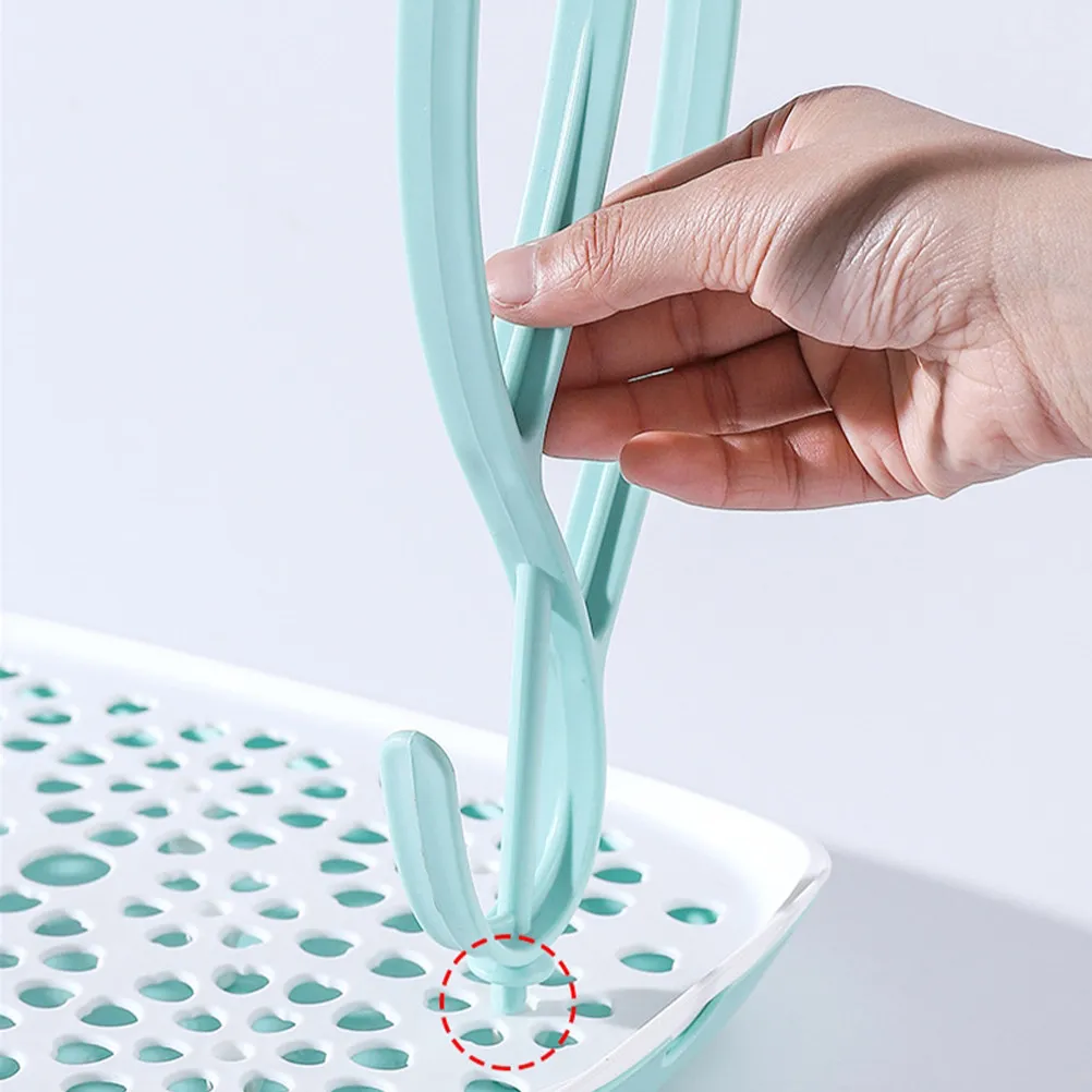 

Baby Bottle Drying Rack Portable Compact PP Multi-Functional Drain Holder for Bottles Cups Glass Nursery Kitchen Organizer Space