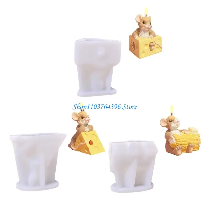 

Элегантная силиконовая форма для мыши, сыра и кукурузы, аксессуар для украшения торта на заказ, искусство из смолы и вечеринка,