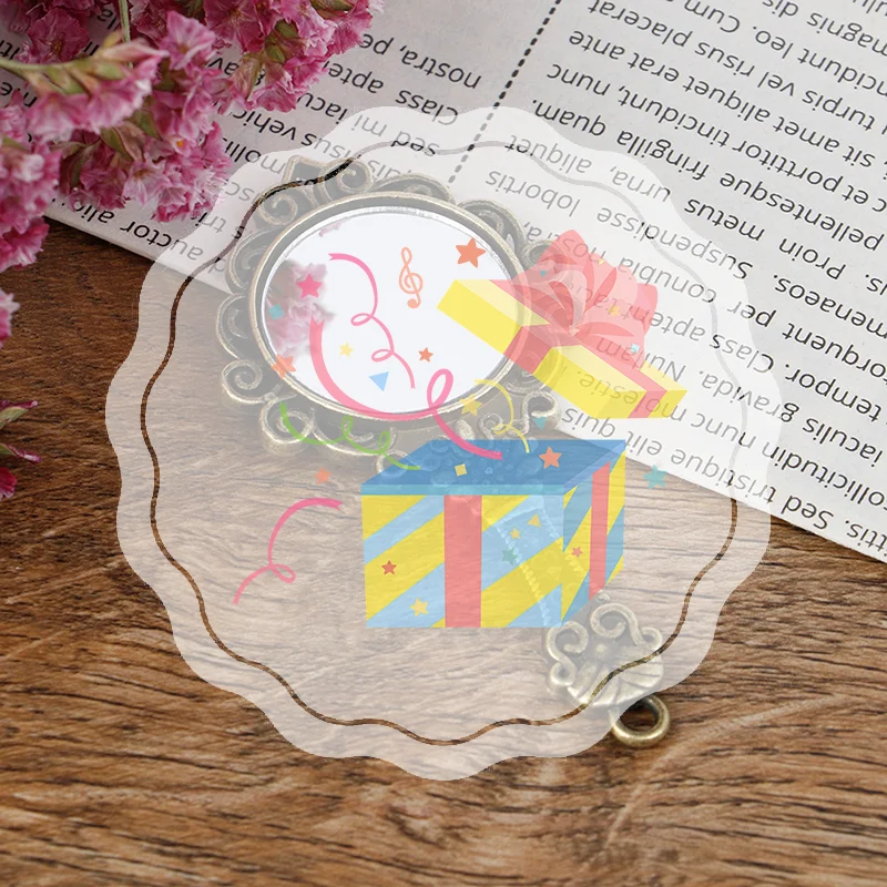 Vintage Metal Frame Mirror Dollhouse Miniature Bathroom Furniture for 1:6 Doll