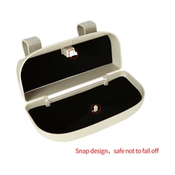 Portable Car Sunglasses Holder Car Glasses Box Eyeglass Case Sun Visor Car Lenses Holder In The Car Driving Glasses Holders