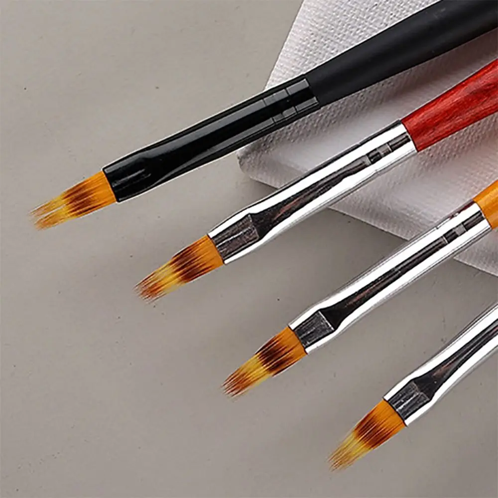 بسيط الدانتيل أومبير تصميم مسمار فرشاة فنية DIY بها بنفسك رسم الزهور أداة العناية بالأظافر مسمار الفن القلم مانيكير فرشاة أدوات هلام الأظافر #4