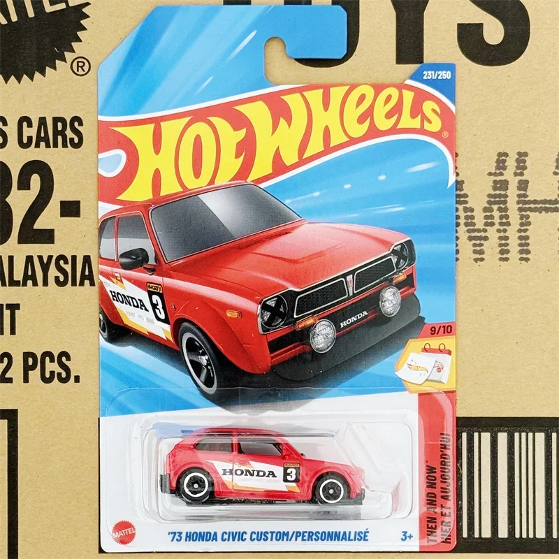Hot Wheels Toy Car 1:64 Hotwheels Super Car 73 HONDA CIVIC CUSTOM And More Birthday Gifts For Boys