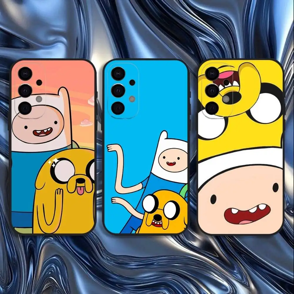 

Cartoon A-Adventure Time Jake Finn Phone Case For Samsung S25,S24,S21,S22,S23,S30,Ultra,S20,Plus,Fe,Lite,5G Black Cover