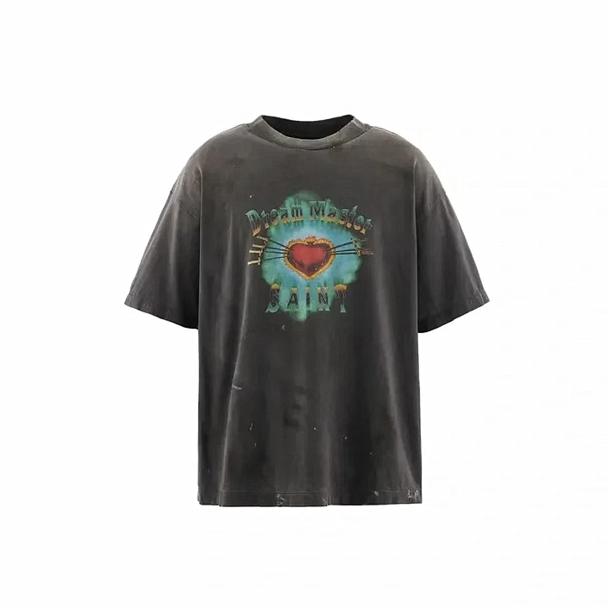 Kanye West Vintage Casual Baggy American Retro Casual Love Printing Short Sleeve Tee Tops Streetwear  Oversize T Shirt for Men