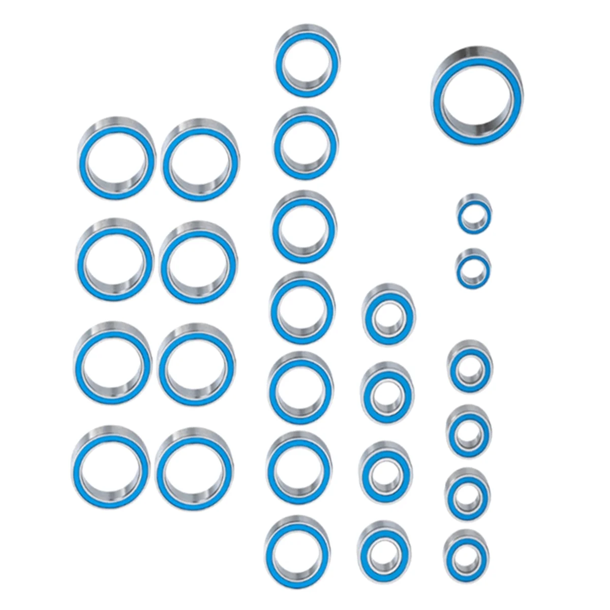 BAAA-26PCS ゴム密封ボールベアリングキット ARRMA 1/10 ビッグロック 3S RC カーアップグレードパーツアクセサリー