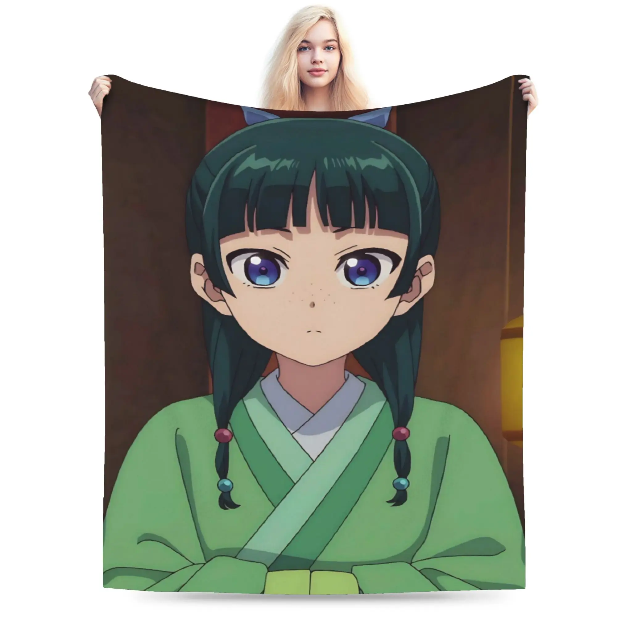 The Apothecary D-Diaries Maomao Blanket Warm Cozy Fluffy  Throw Blankets for Bed 50x60 Inches Multiple Sizes Throws And Blankets