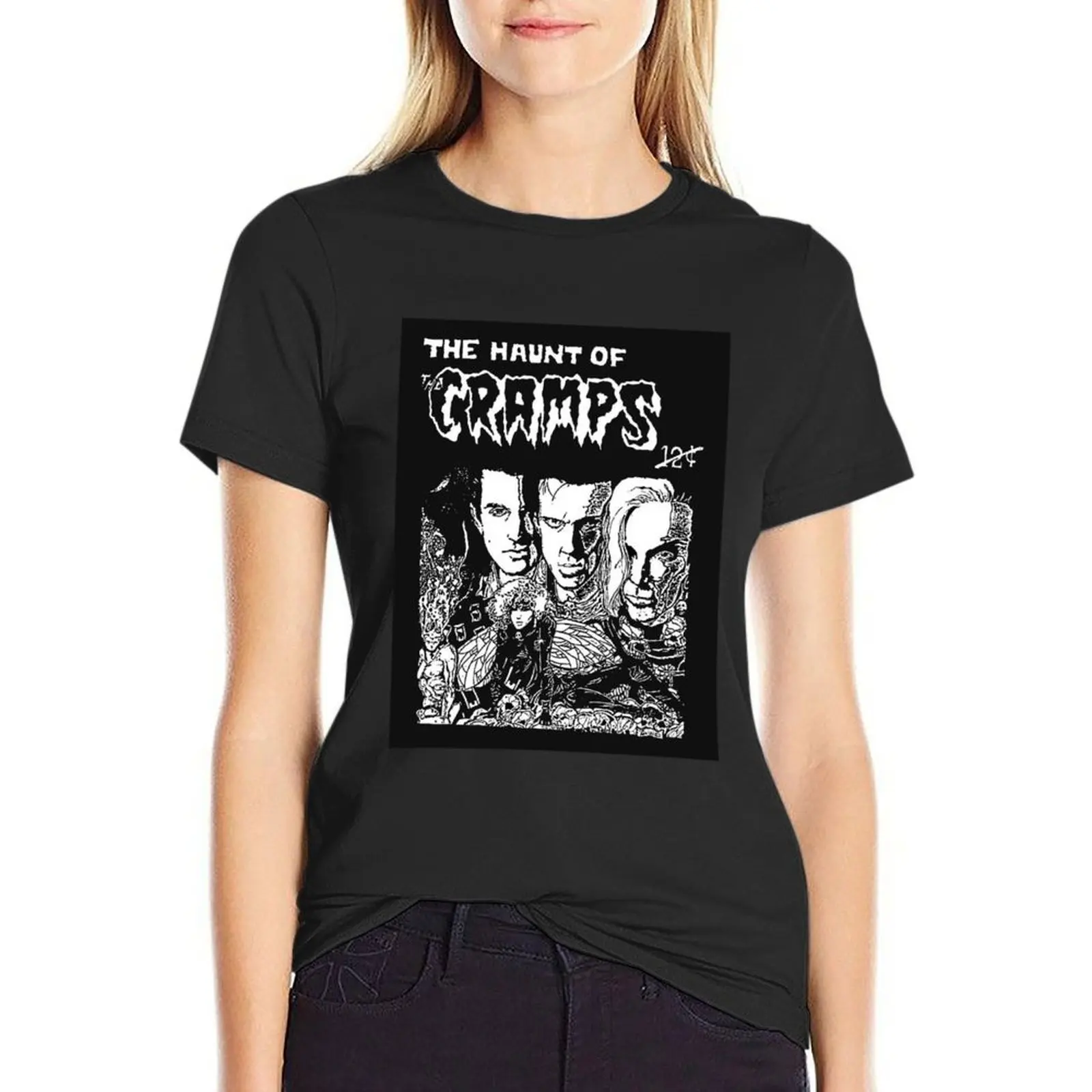 The Cramps Art T-Shirt cute clothes aesthetic clothes Female clothing funnys cropped t shirts for Women