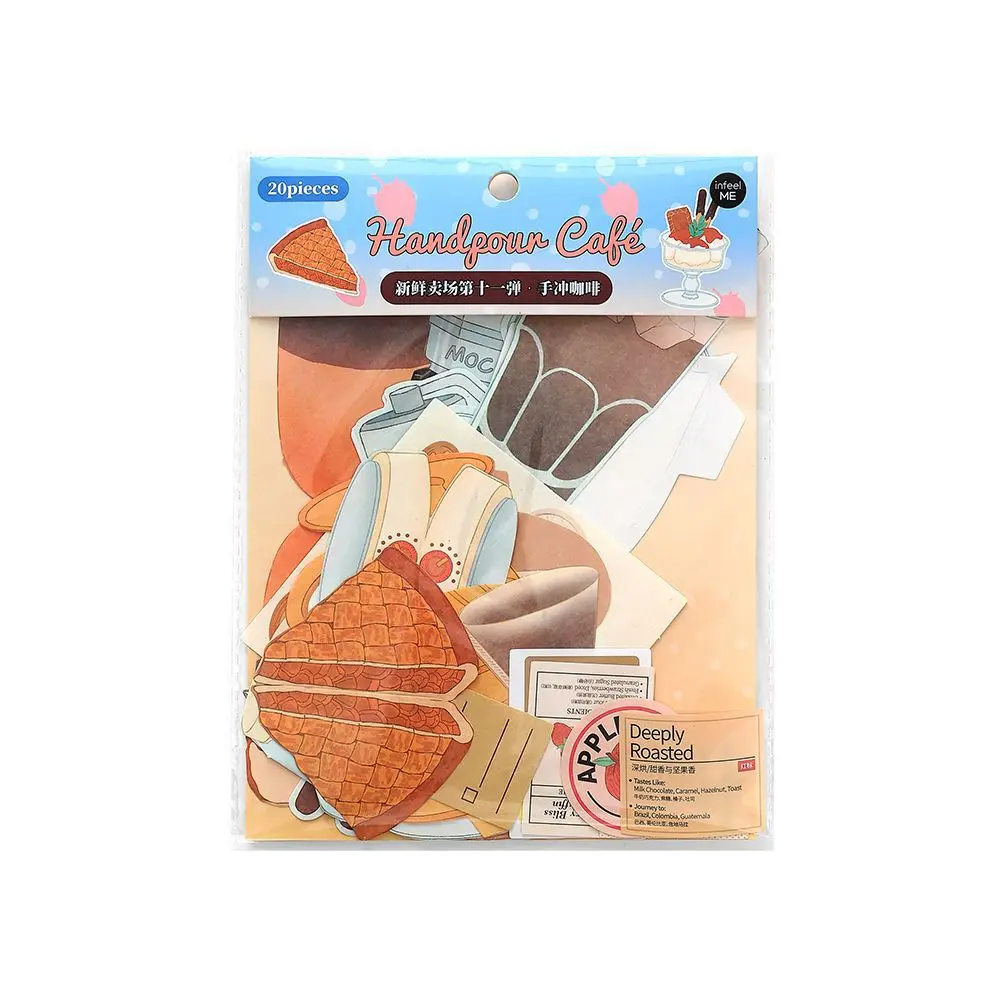 24sets/1lot kawaii Stationery Sticker Fresh food section junk journal Decorative Scrapbooking DIY Craft Sticker