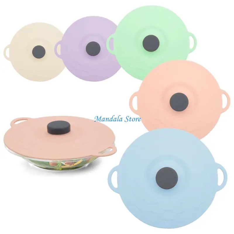 

U2JC 5 Silicones Sealing Covers Heatproof Universal For Container Plates Utensils