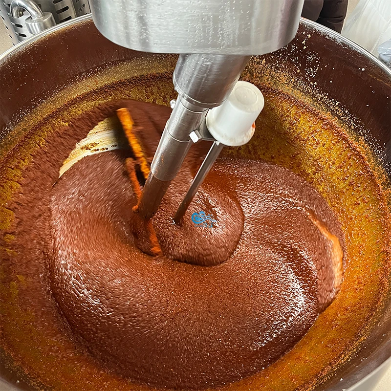 Máquina eléctrica para hacer salsa de Chile por inducción, mezcladora automática para cocinar alimentos, pasta de frijol y Chile, superventas