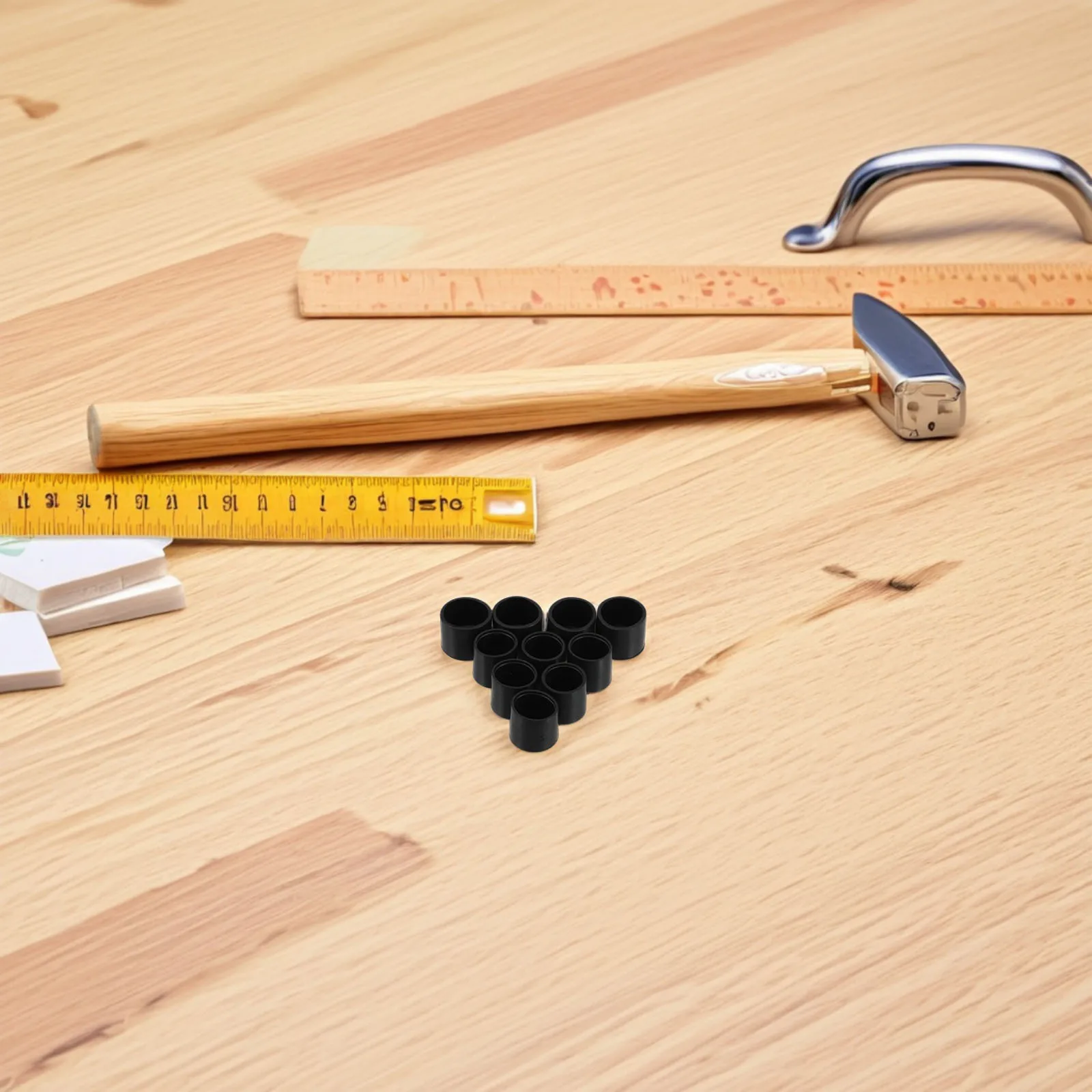 

30Pcs Round Rubber End Caps Flexible Tube Protectors for Table Legs Closet Rods Dust Protection Pipe Cap Cover Anti-Slip