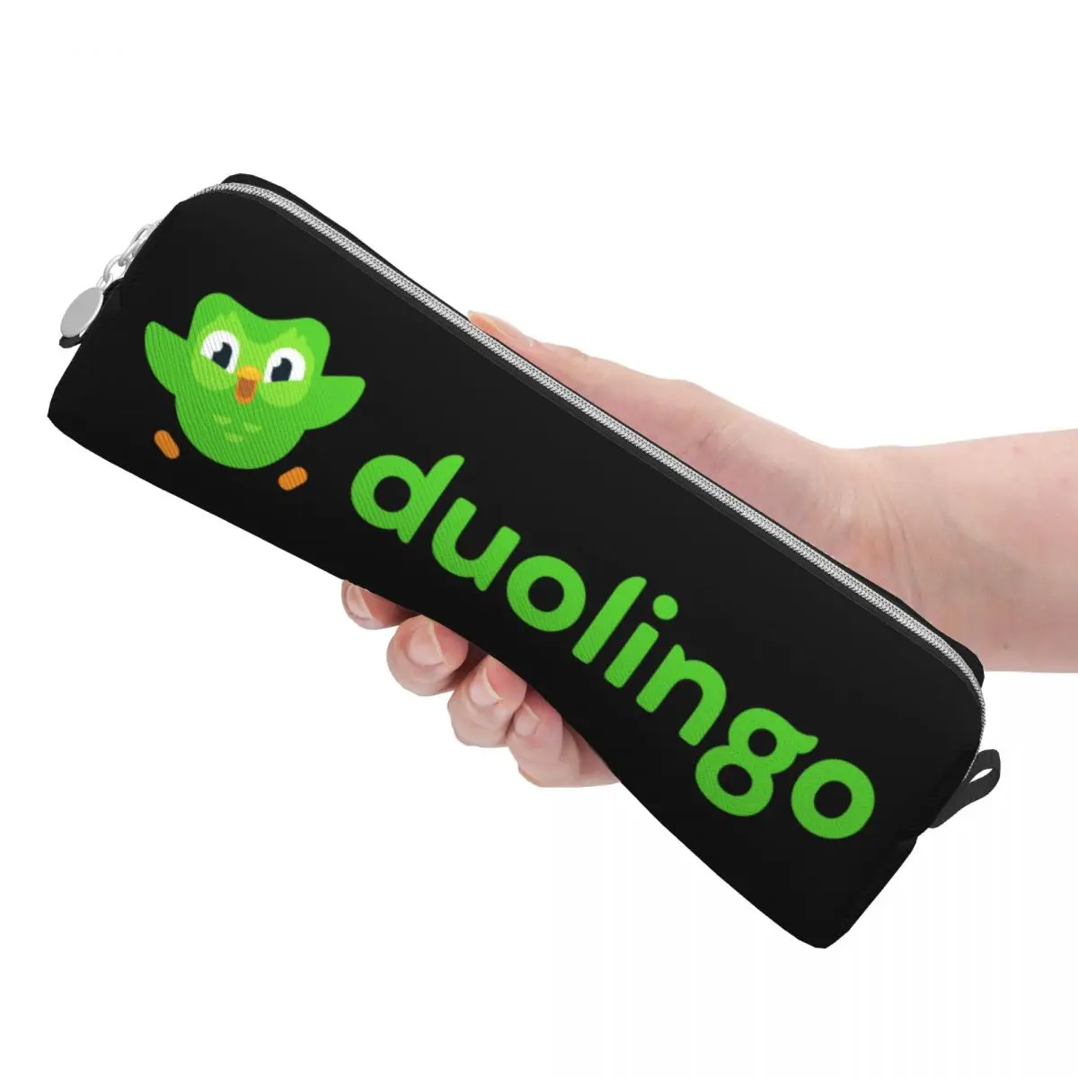 Duolingo Pencil Cases Cartoon Pencilcases Pen Kids Big Capacity Bags School Supplies Gifts Accessories