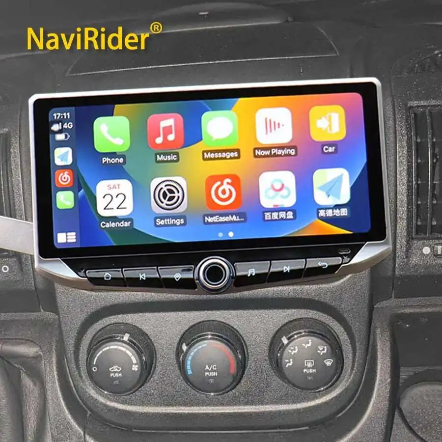 Car Video Player Carplay For Dodge Ram ProMaster 2014-2021 Multimedia GPS 10.88inch Android 14 Stereo Head Unit  Qled Screen