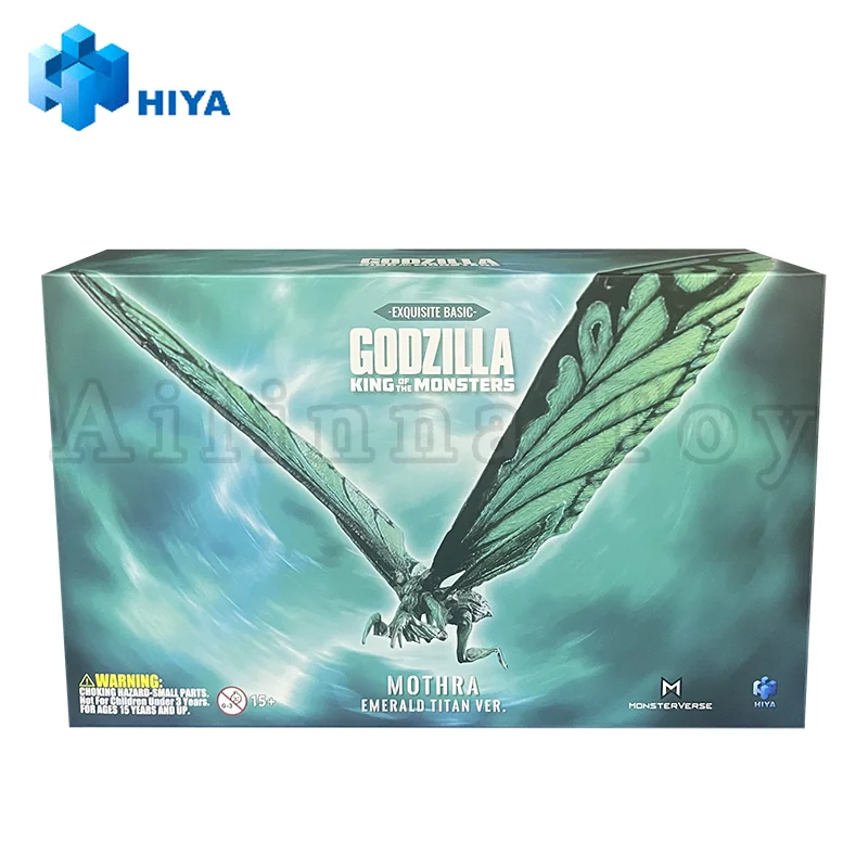 HIYA Action Figure سلسلة أساسية رائعة GODZILLA KING OF THE MONSTERS Mothra Emerald Titan Ver. لعبة مجسمة أنيمي