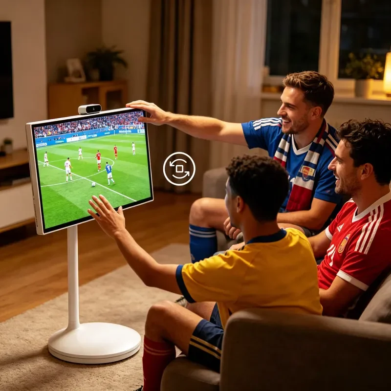 【CHIMU HOME】 4K Mobile Smart Screen for Qualcomm Chip Android 14 Devices 27 Inch and 32 Inch Home Soccer TV with Casters