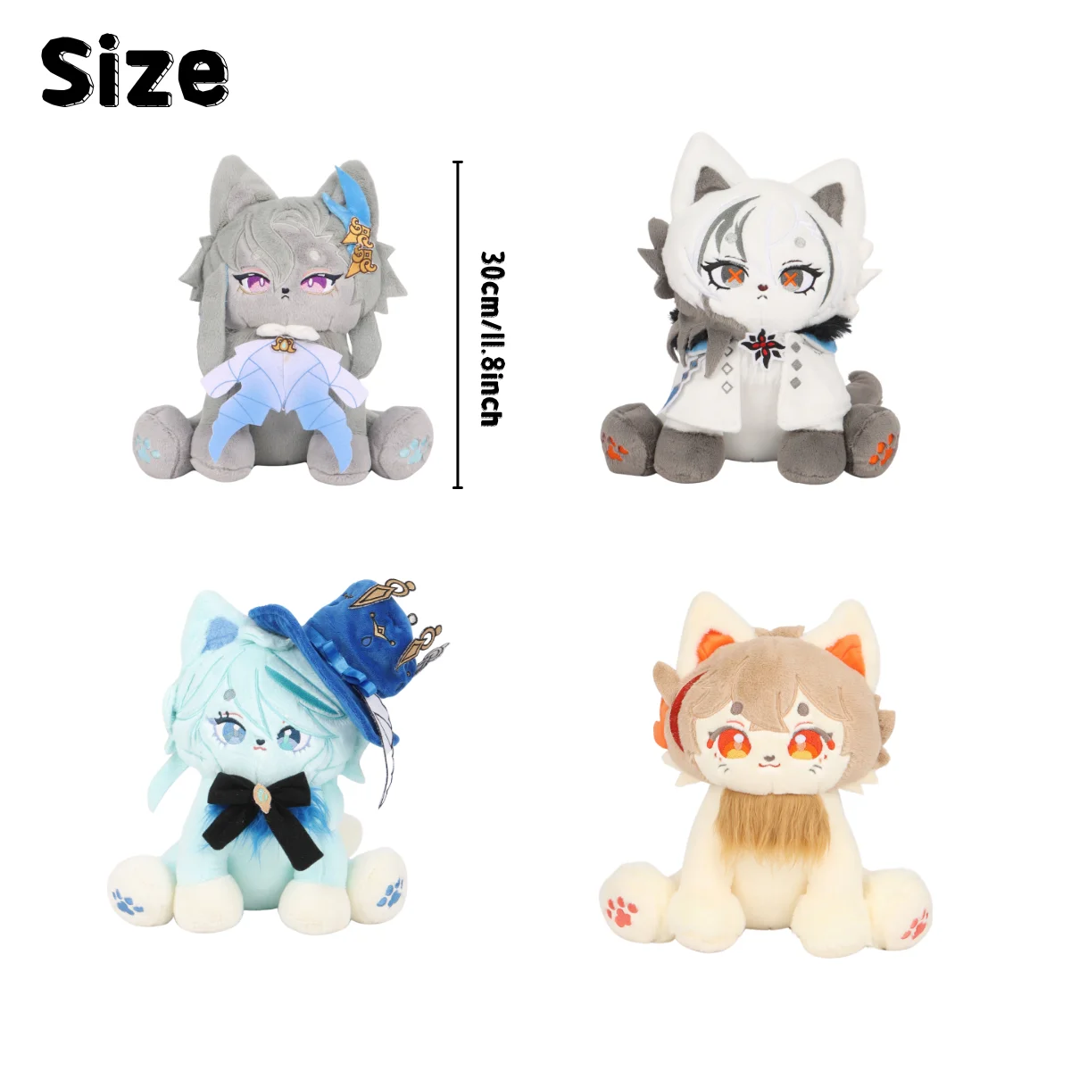 Hot Game Figure Cat Plush Toys Furina Meow Plus Dolls Stuffed Toy Fans Collection Gifts Kids Birthday Christmas Gifts