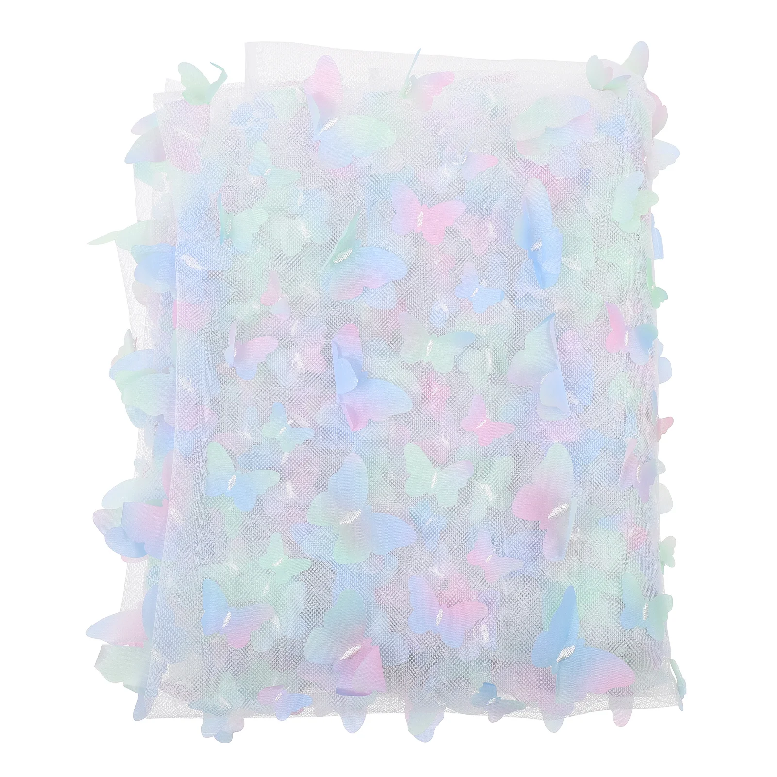 ثلاثية الأبعاد المطرزة فراشة شبكة الشاش النسيج DIY بها بنفسك فستان تقليم الحرفية الديكور خفيفة الوزن الخياطة شريطة من الدانتيل التطريز تقليم #3