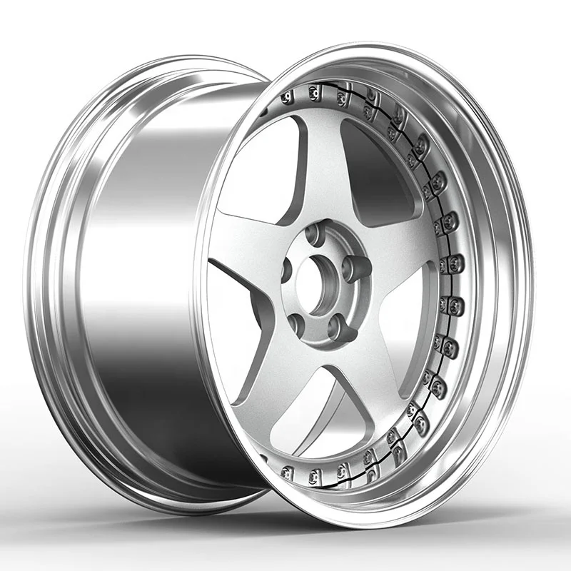 High Quality 6061-T6 Aluminum Alloy Wheel 2 Piece Forged Car Wheel Custom 5x120 view 3