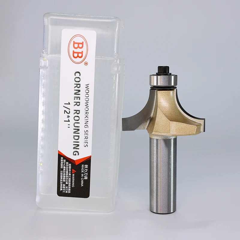 Bb-canto Arredondamento Router Bit Côncavo Fresa Paralelo Haste Ferramenta de Carpintaria Redonda Edge Trimmer 4