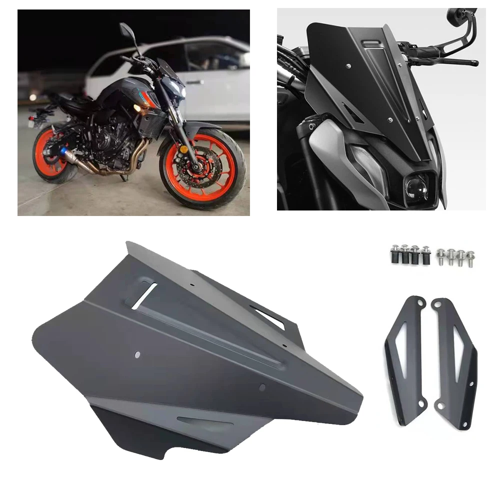 Fit for Yamaha MT 07 MT07 MT-07 ABS FZ-07 2021 2022 2023 2024 Motorcycle Windshield Instrument Front Deflector Decorate Cover