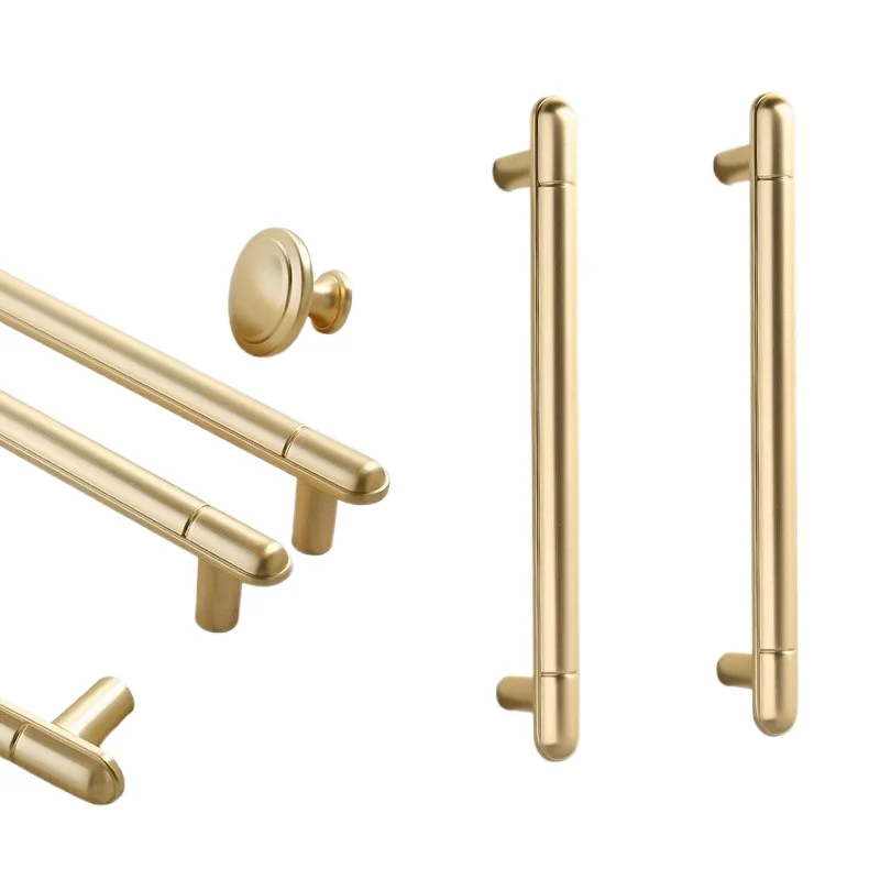 Modern Cabinet Door Pull Handle for Black Diamond Kitchen Cabinets Wine Cabinets and Drawers Single-Hole Furniture Accessorie